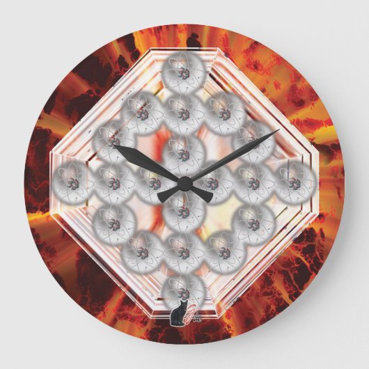 Hard Rock Große Wanduhr (Vorderseite)