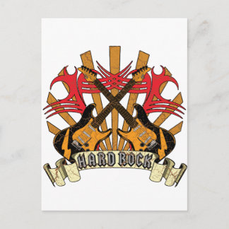 Hard Rock Guitars Postkarte