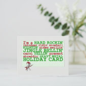 Hard Rock Holidays lustiger Urlaub Postkarte (Stehend Vorderseite)