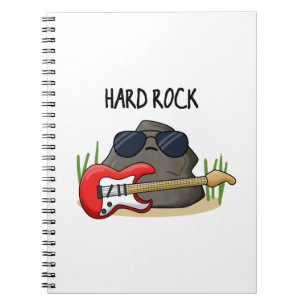 Hard Rock Lustige Geologie Musik Wortspiel Notizblock