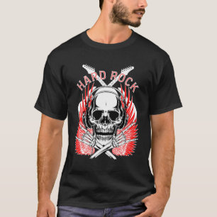 Hard Rock Skull Musik – Edgy Rock & Roll A T-Shirt