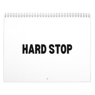 Hard Stop | Minimalistischer Wandkalender