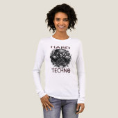 Hard Techno Design Tri-Blend Shirt (Vorderseite voll)