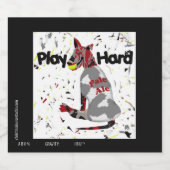 Hard- und Name sowie Stil wiedergeben Bierflaschenetikett (Einzelnes Label)