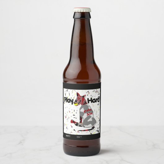 Hard- und Name sowie Stil wiedergeben Bierflaschenetikett (Vorderseite)