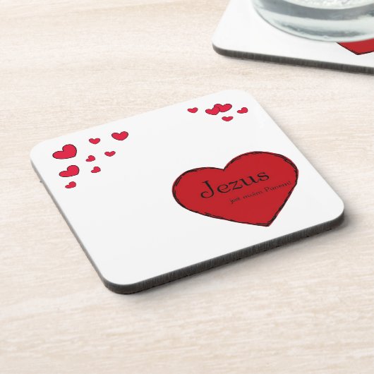 Hard-Untersetzer mit Korkrücken - Set von 6 Getränkeuntersetzer (Linke Seite)