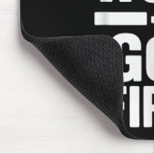 Hard Work God First Bold Statement Christlich Moti Mousepad (Ecke)