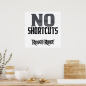 Hard Work Motivation: No Shortcuts Poster (Küche)
