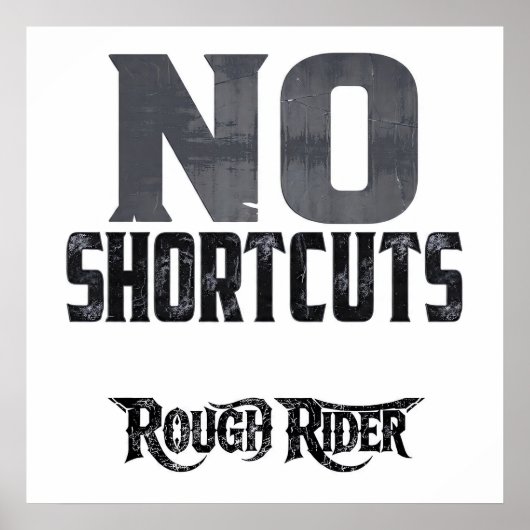 Hard Work Motivation: No Shortcuts Poster (Vorne)