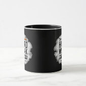 Hard Work Pays Off Grunge Worker Design Tasse (Zentrum)