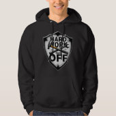 Hard Work Pays Off Shield Worker Design Hoodie (Vorderseite)