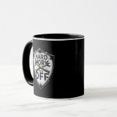 Hard Work Pays Off Shield Worker Design Tasse (Vorderseite Links)