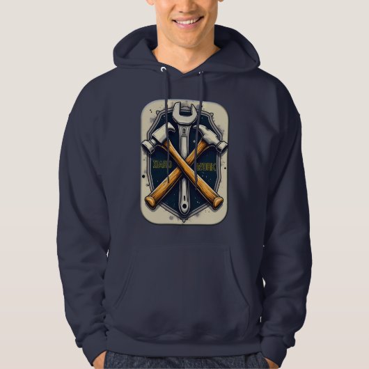 Hard Work Tools Worker Pride Labor Day Design Hoodie (Vorderseite)