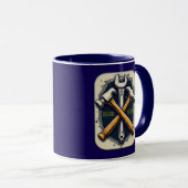 Hard Work Tools Worker Pride Labor Day Design Tasse (VorderseiteRechts)