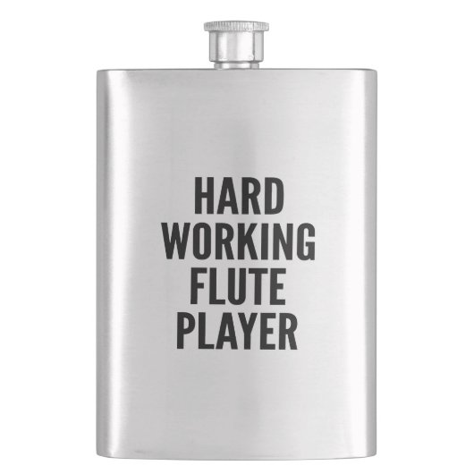 Hard Working Flame Player Flachmann (Vorderseite)