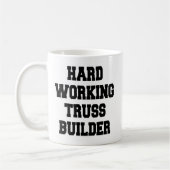 Hard Working Truss Builder Kaffeetasse (Links)