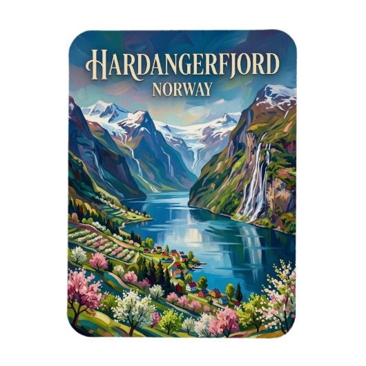 Hardangerfjord Norwegen Magnet (Vertikal)