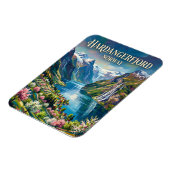 Hardangerfjord Norwegen Magnet (Linke Seite)