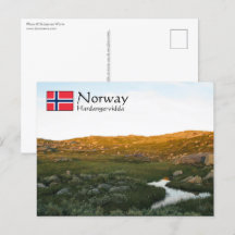 Hardangervidda Norwegen Postcard