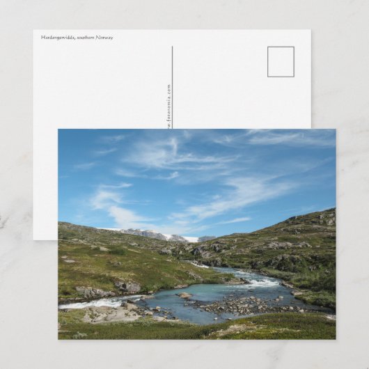 Hardangervidda Norwegen Postkarte (Vorne/Hinten)