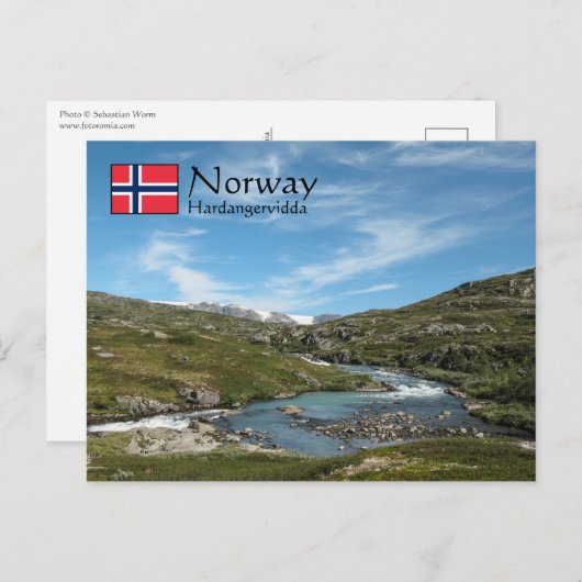 Hardangervidda Norwegen Postkarte (Vorne/Hinten)
