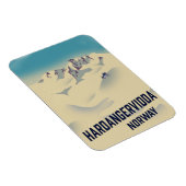 Hardangervidda Norwegen Urlaubsposter. Magnet (Rechte Seite)