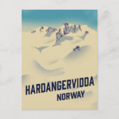 Hardangervidda Norwegen Urlaubsposter. Postkarte (Vorderseite)