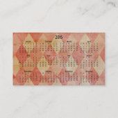 Hardboiled Gritty Business Card mit dem Kalender 2 Visitenkarte (Rückseite)