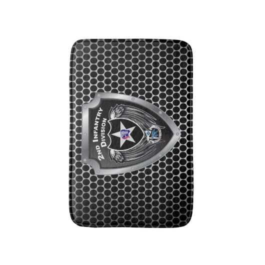  :  Hardcore 2nd Infantry Div "Indianhead Division Badematte (Vorderseite Vertikal)