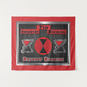 Hardcore 7th Infantry Division "Bayonet Division" Wandteppich (Vorderseite (Horizontal))
