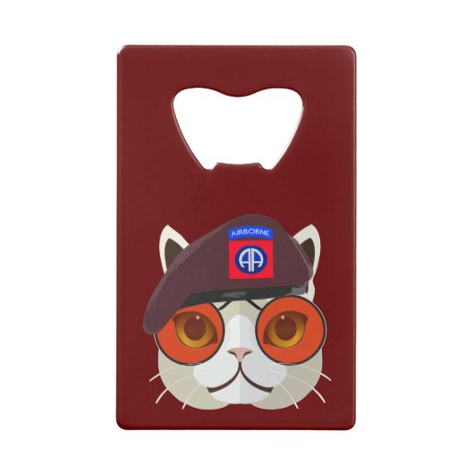 Hardcore 82. Im Flugzeug Kitty Kat! Geldbeutel Flaschenöffner (Vorderseite)