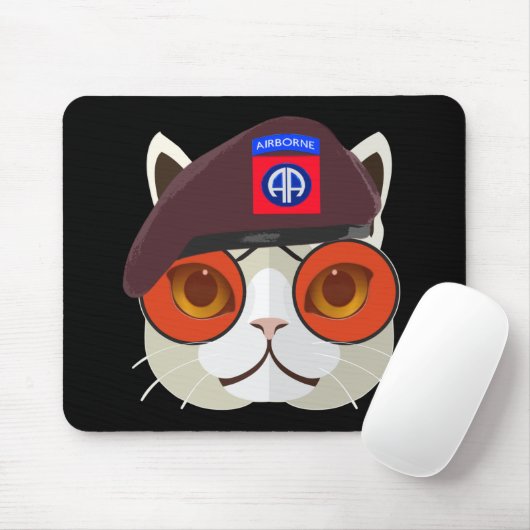Hardcore 82. Im Flugzeug Kitty Kat! Mousepad (Mit Mouse)