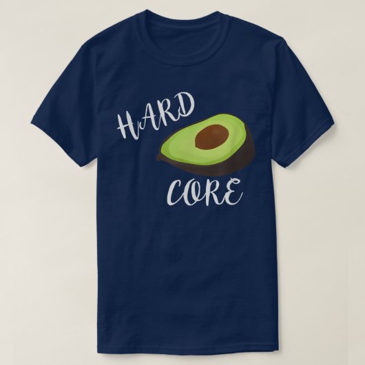 Hardcore Avocado Funny T Shirt (Design vorne)