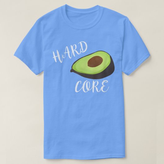 Hardcore Avocado Funny T T-Shirt (Design vorne)