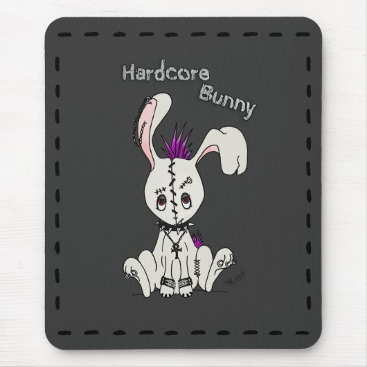 Hardcore Bunny Mousepad (Vorne)