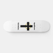 Hardcore-christliches keltisches Kreuz Skateboard (Horizontal)