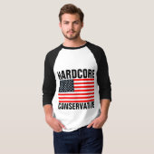 HARDCORE CONSERVATIVE Patriotische T - Shirt (Vorne ganz)