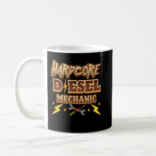 Hardcore Diesel Mechanik Kaffeetasse (Links)