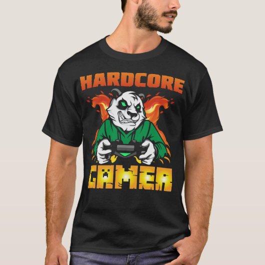 Hardcore-Gamer T-Shirt (Vorderseite)