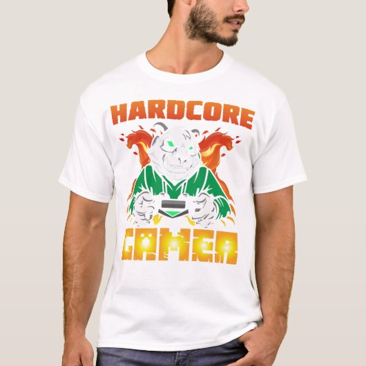 Hardcore-Gamer T-Shirt (Vorderseite)