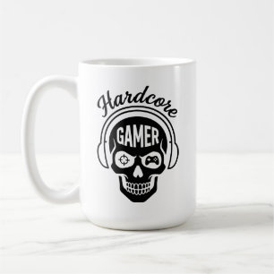 Hardcore-Gamer-T-Shirt - Neon Retro E-Sports-Toten Kaffeetasse