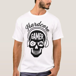 Hardcore-Gamer-T-Shirt - Neon Retro E-Sports-Toten T-Shirt