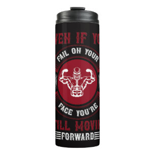 Hardcore-Gym-Motivations-Grafik-T-Shirt Thermosbecher
