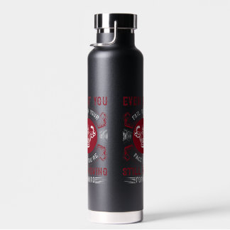 Hardcore-Gym-Motivations-Grafik-T-Shirt Trinkflasche