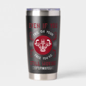 Hardcore-Gym-Motivationsgrafik Thermobecher (Vorderseite)