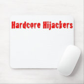Hardcore Hijackers Logo-Design auf einer Mousepad (Mit Mouse)