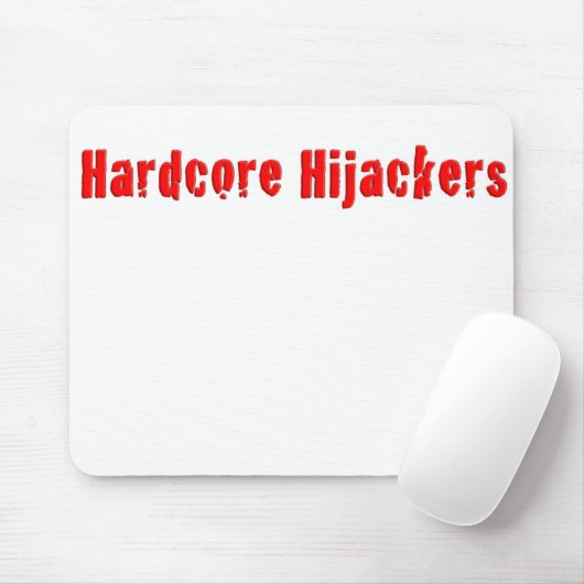 Hardcore Hijackers Logo-Design auf einer Mousepad (Mit Mouse)