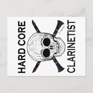 Hardcore-Klarinettist Postkarte