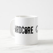 Hardcore lässig kaffeetasse (Vorderseite Links)