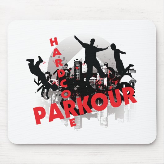 Hardcore Parkour Grunge-Stadt Mousepad (Vorne)